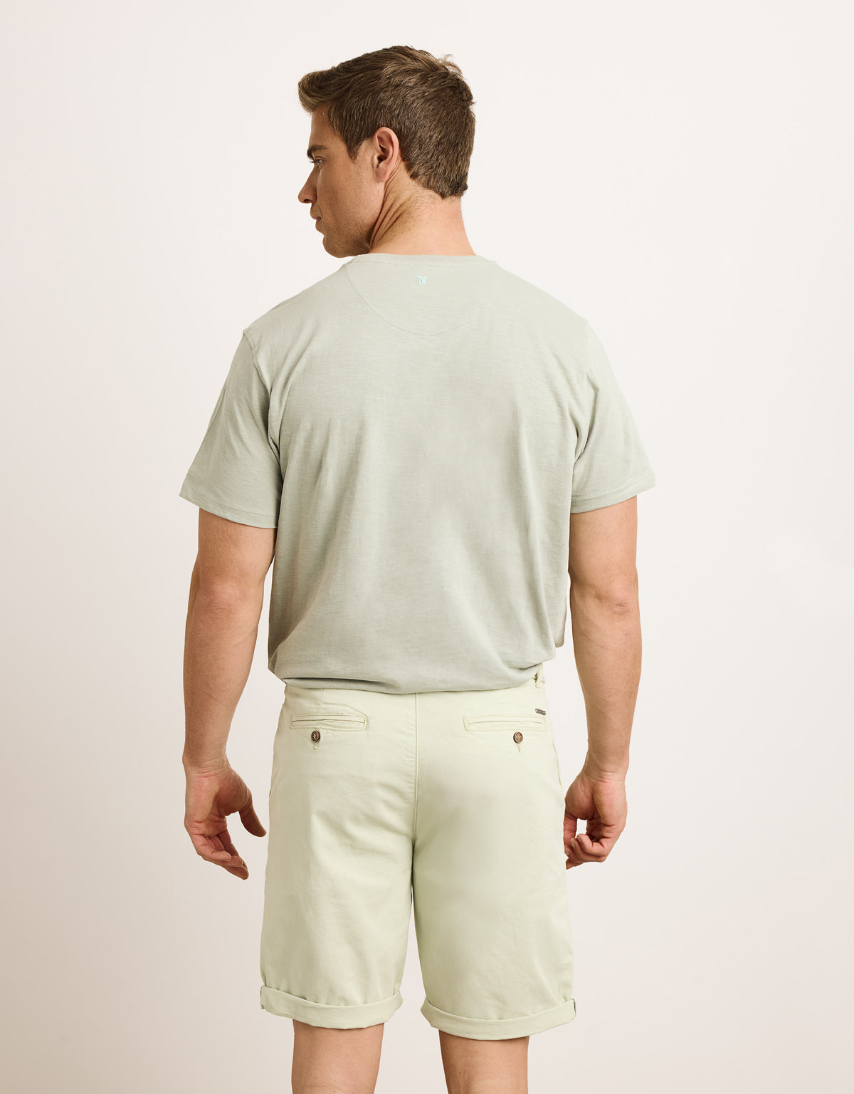 T-shirt vert à manches courtes - Basili