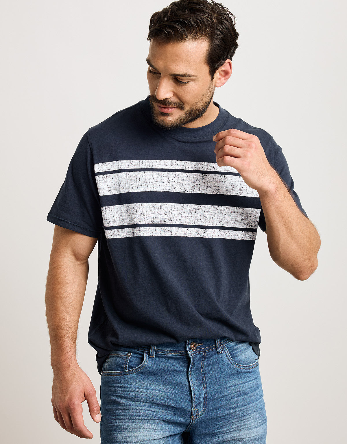 Camiseta Manga Corta Azul Marino - Foilmil 5