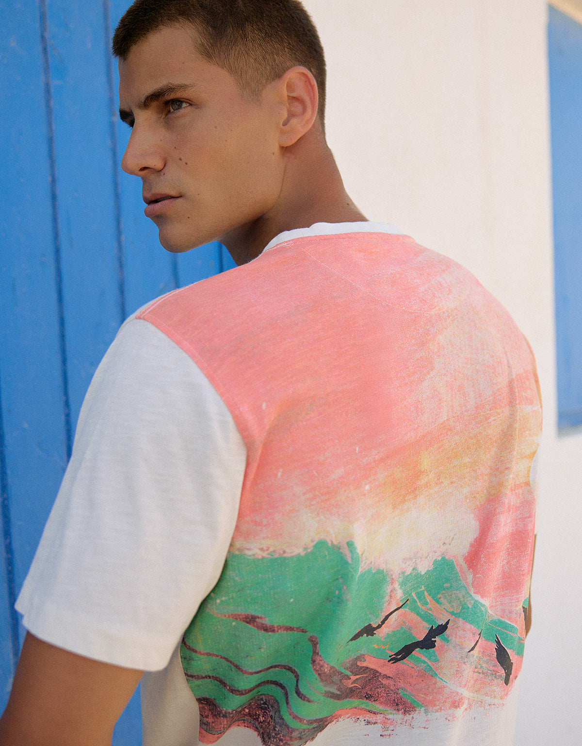 Camiseta Manga Corta Naranja - Seagulsun