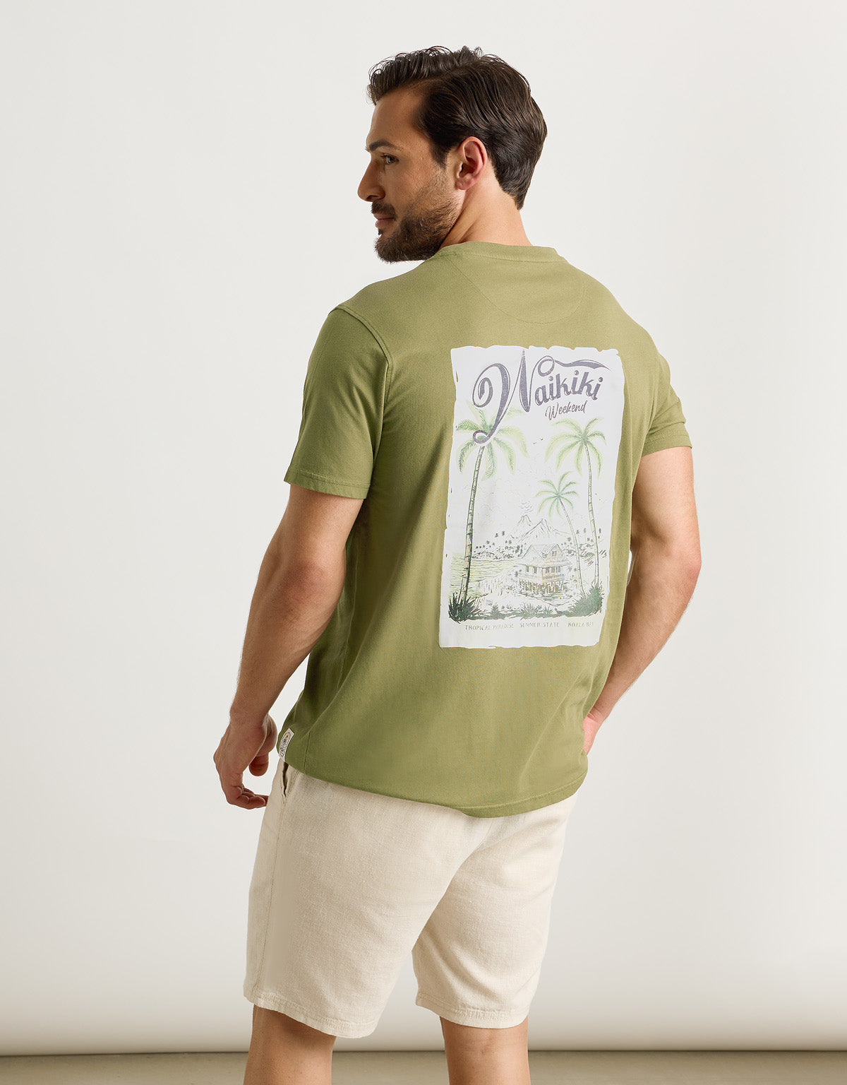 Camiseta Manga Corta Caqui - Dawes