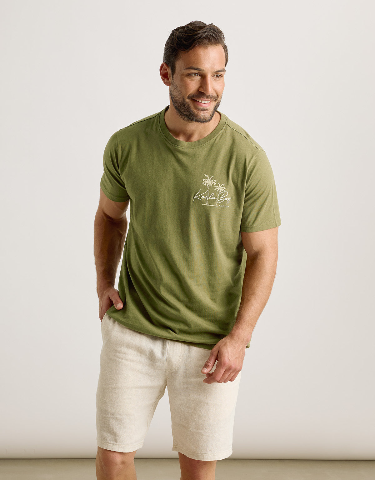 Camiseta Manga Corta Caqui - Dawes 3