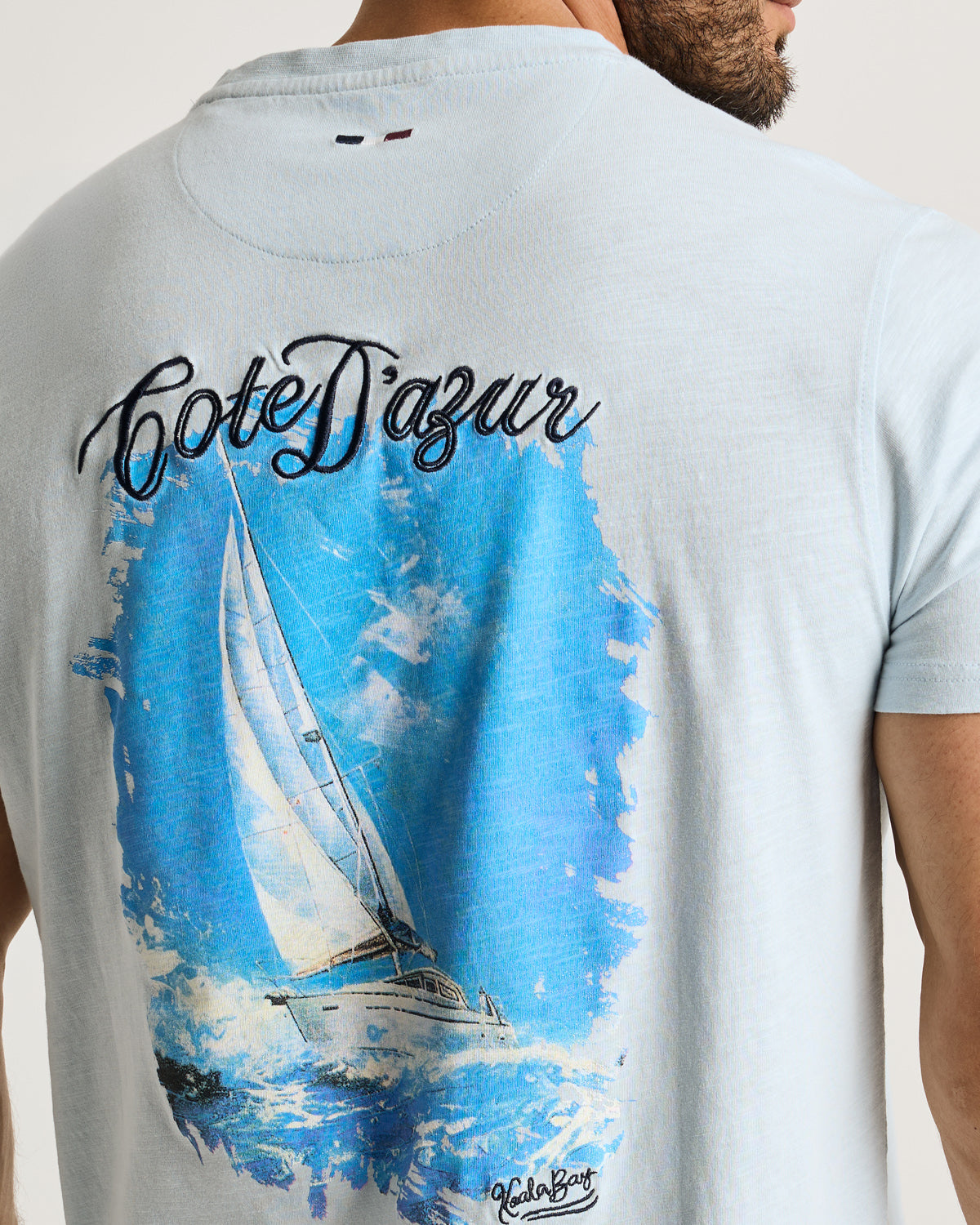 Camiseta Manga Corta Azul Celeste - Norris 5