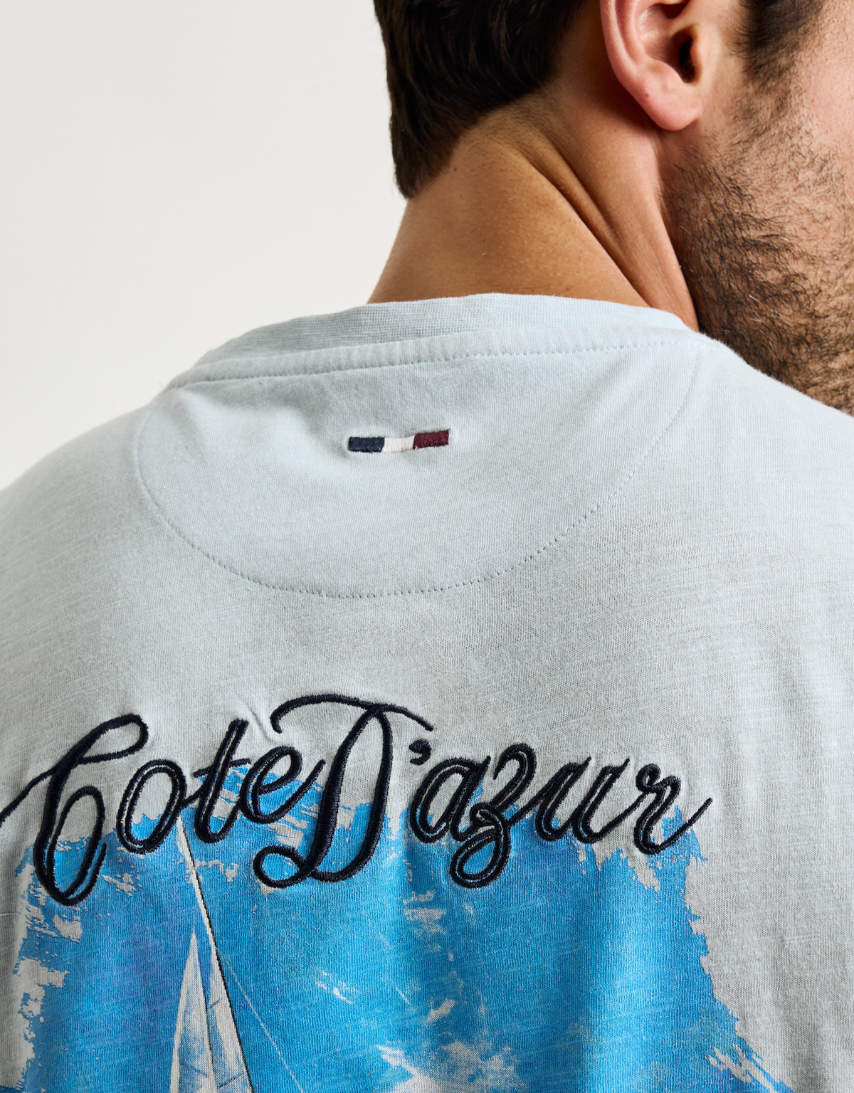 Camiseta Manga Corta Azul Celeste - Norris 3