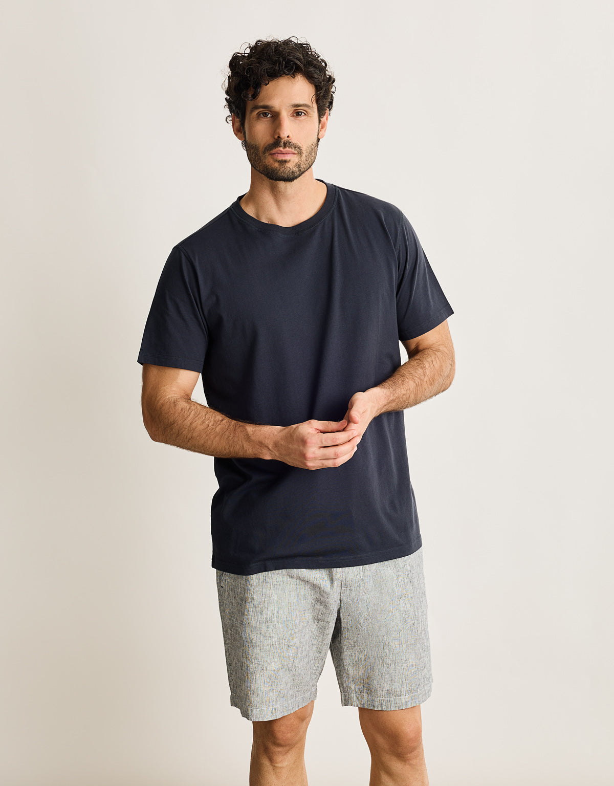 Camiseta Manga Corta Azul Marino - Etern