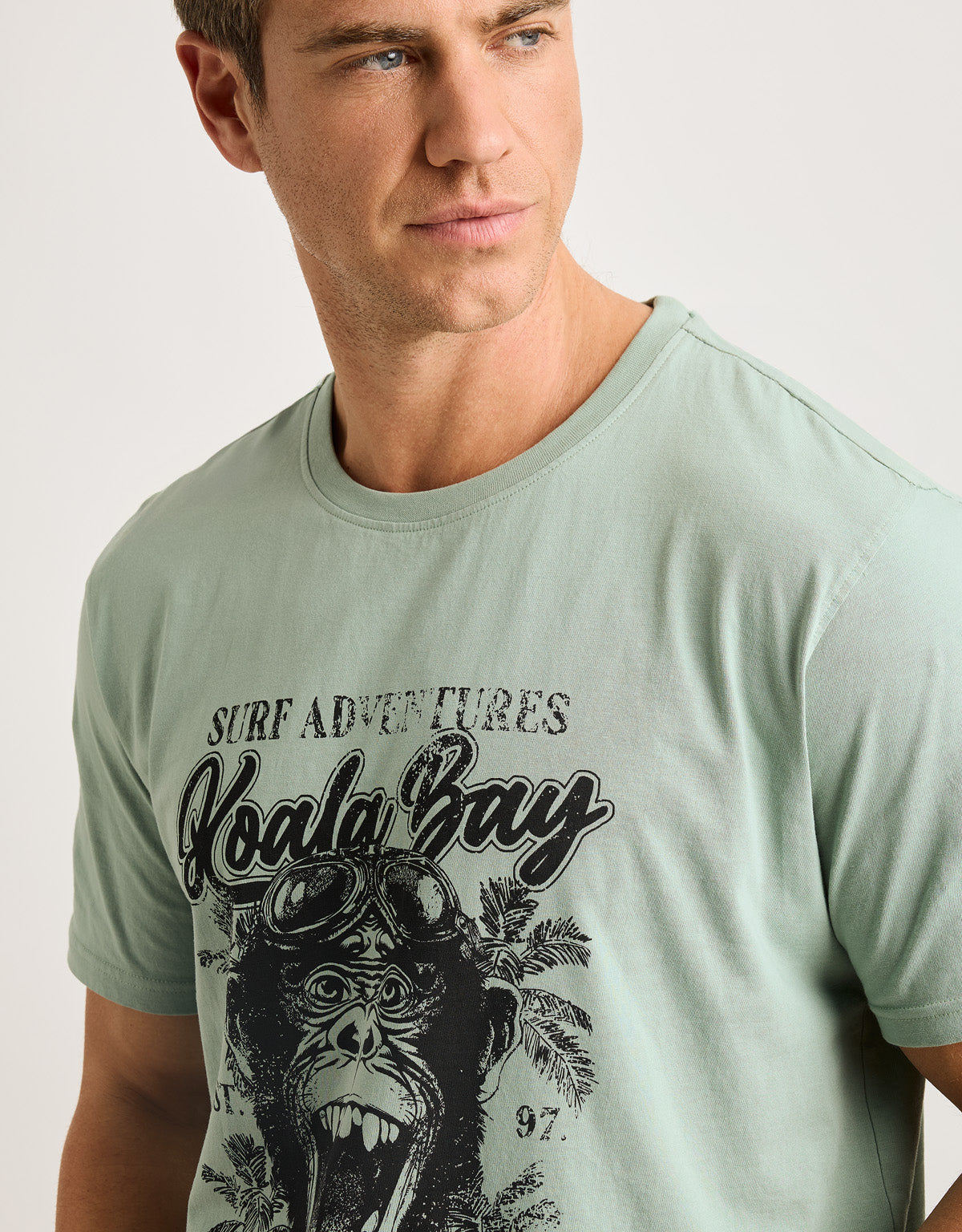 Camiseta Manga Corta Verde - Monquecito