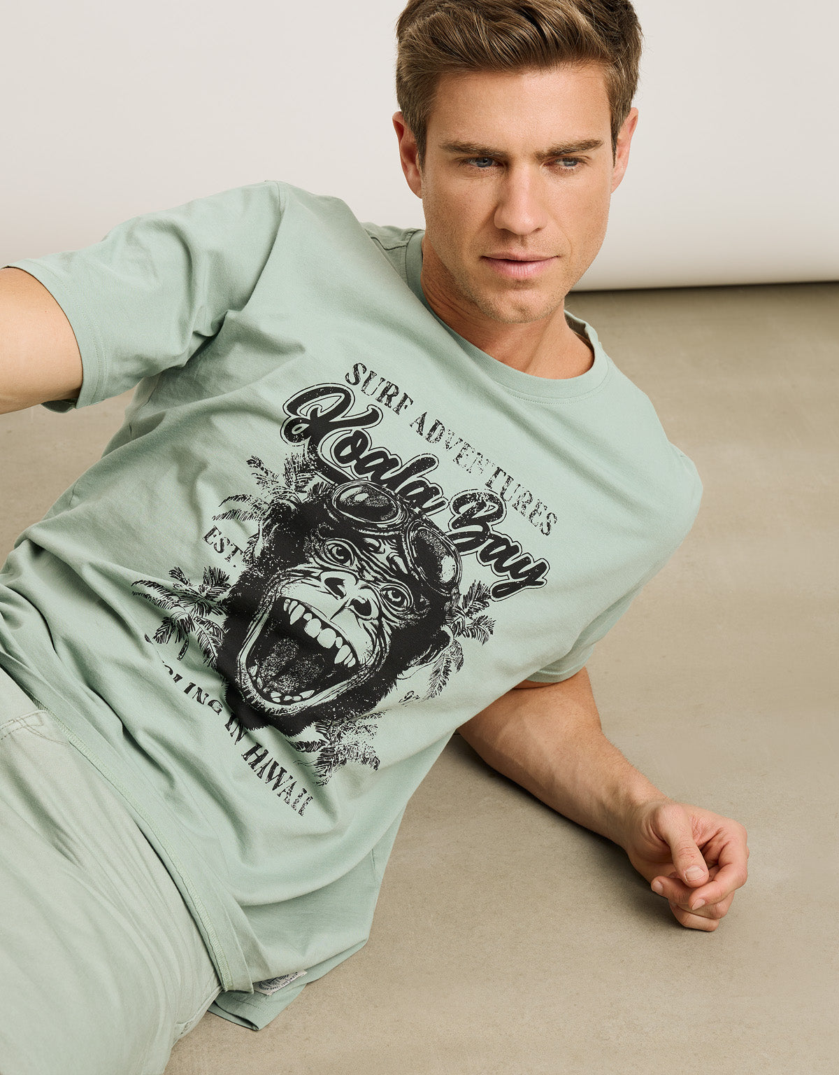 Camiseta Manga Corta Verde - Monquecito