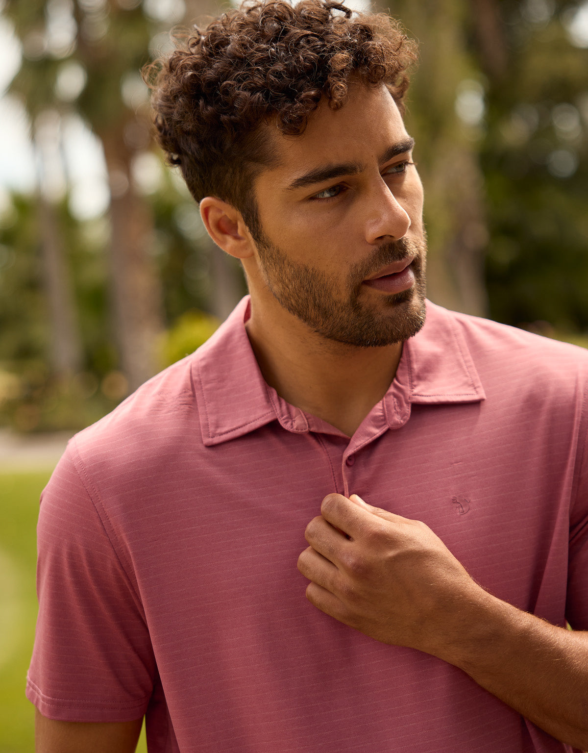 Kurzarm-Poloshirt Koralle – Toole