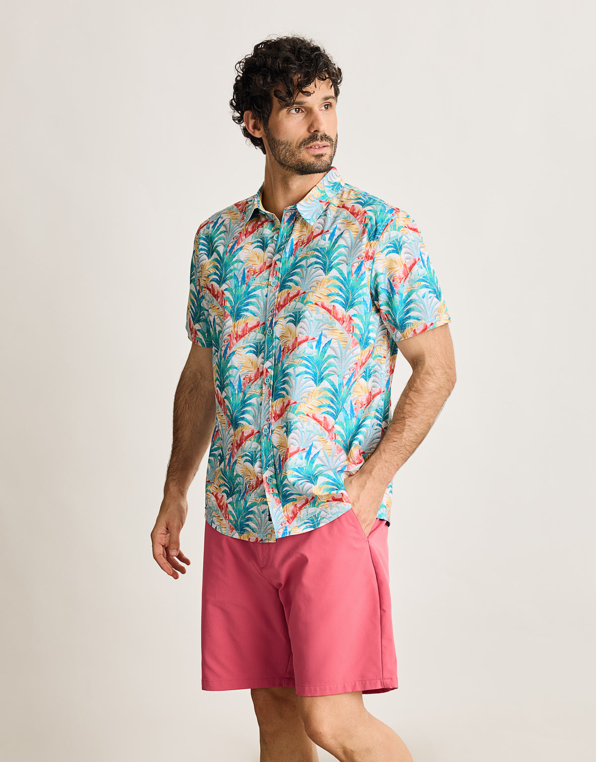 Mehrfarbiges kurzärmeliges Hemd - Bahama Coast