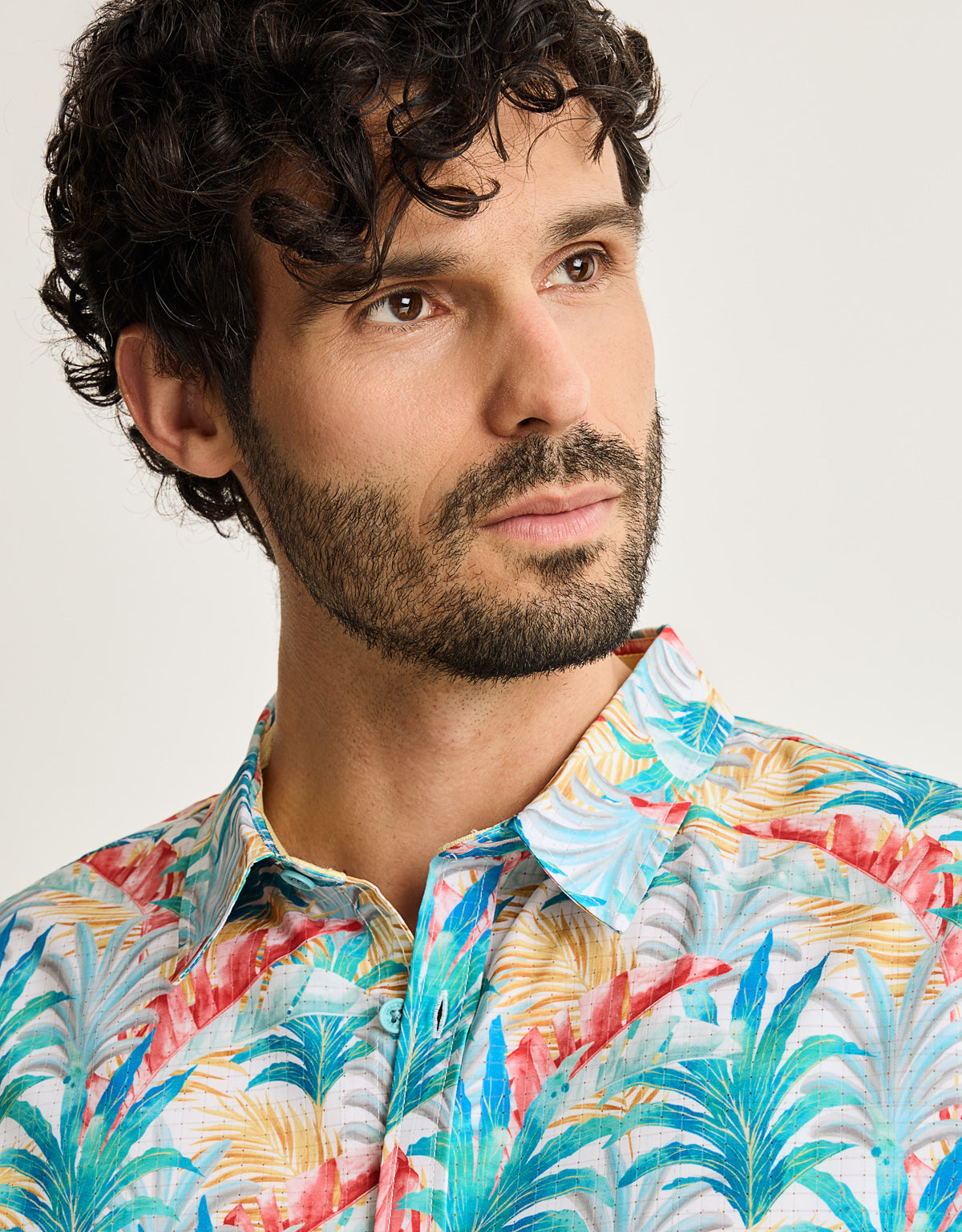 Mehrfarbiges kurzärmeliges Hemd - Bahama Coast