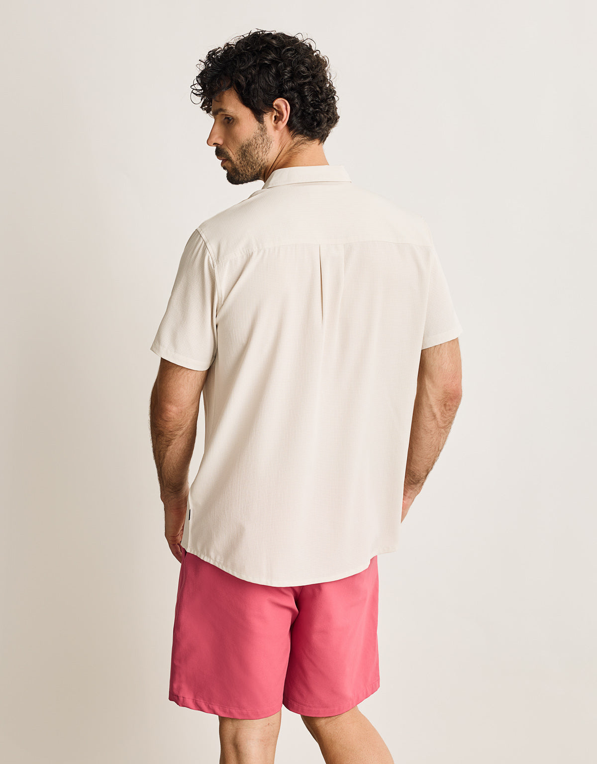 Camisa Manga Corta Beige - Camiland 3