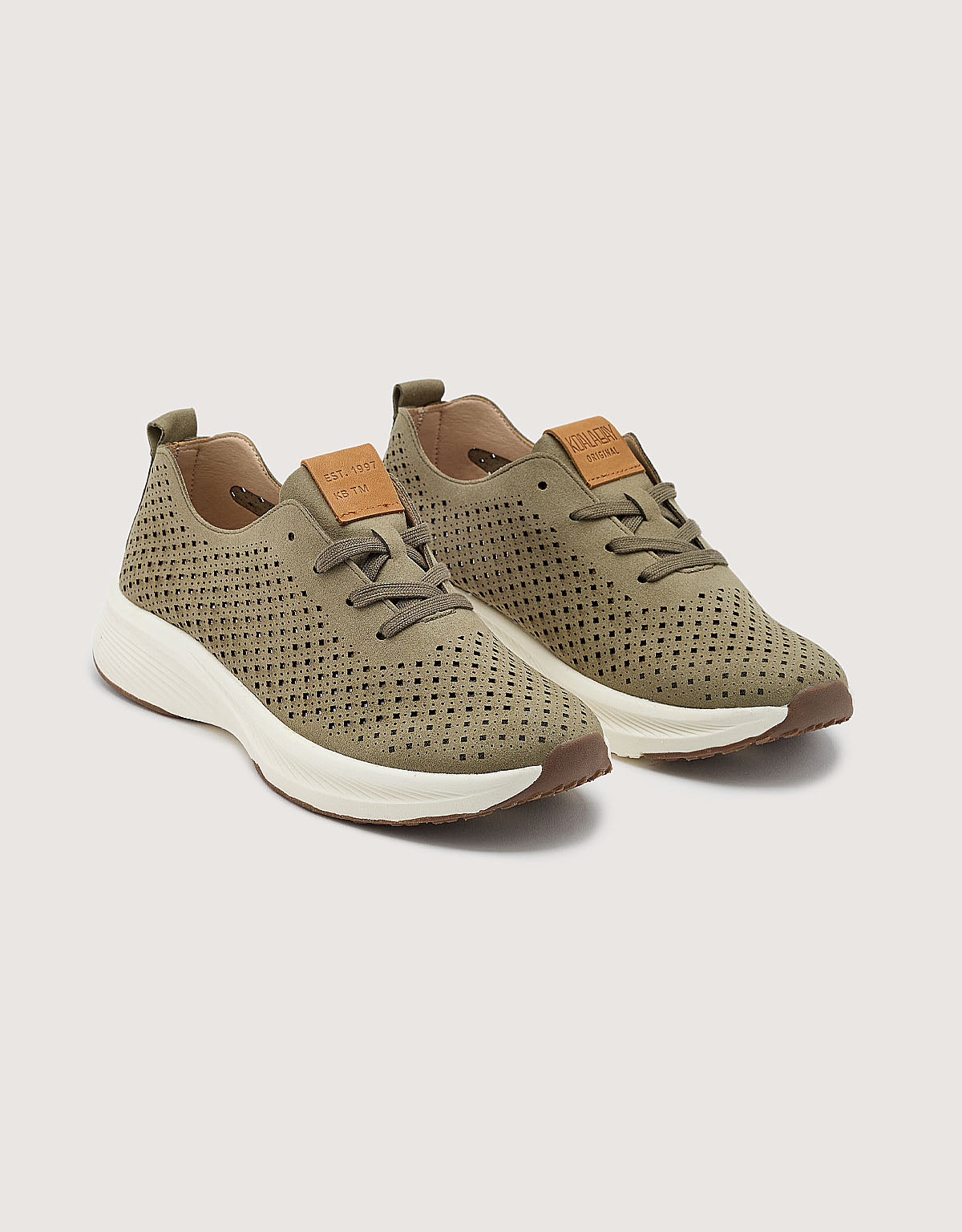 Khaki Memory Foam Sneakers - Isthar