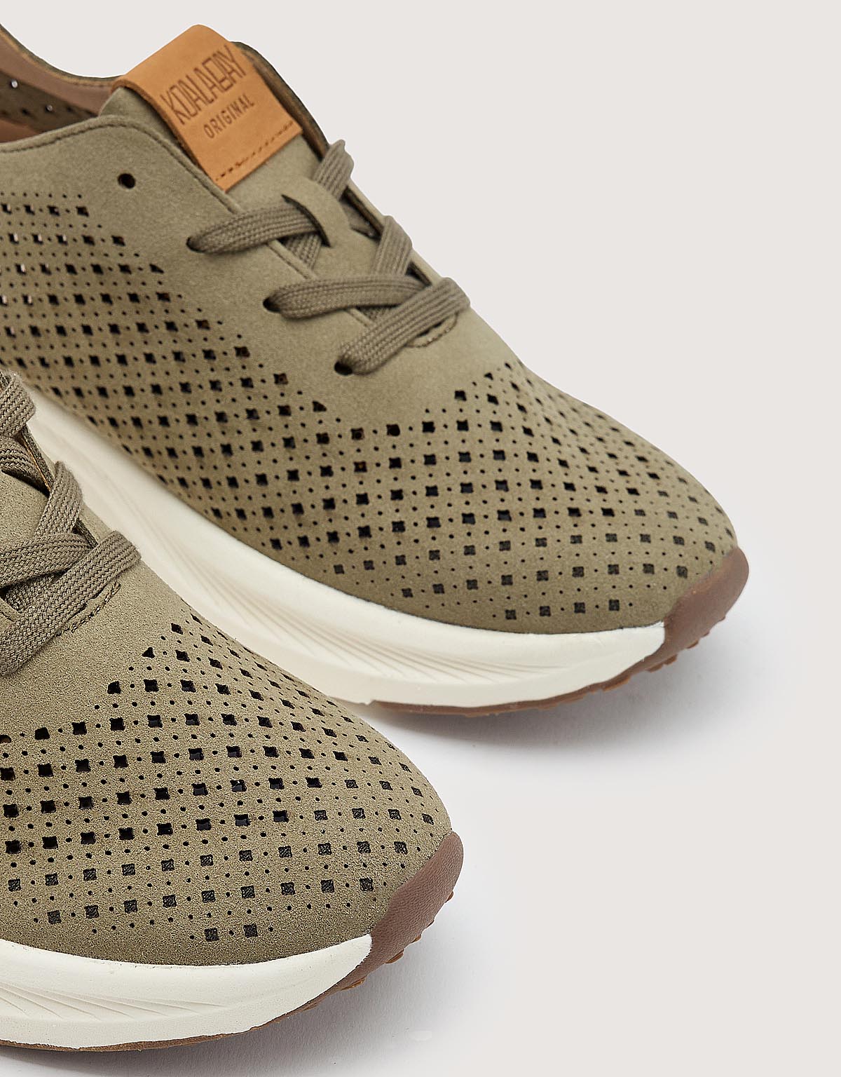 Khaki Memory Foam Sneakers - Isthar