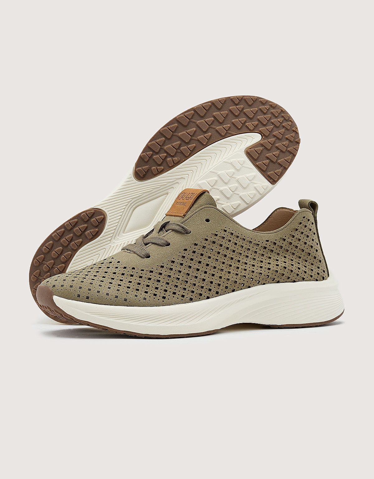 Khaki Memory Foam Sneakers - Isthar
