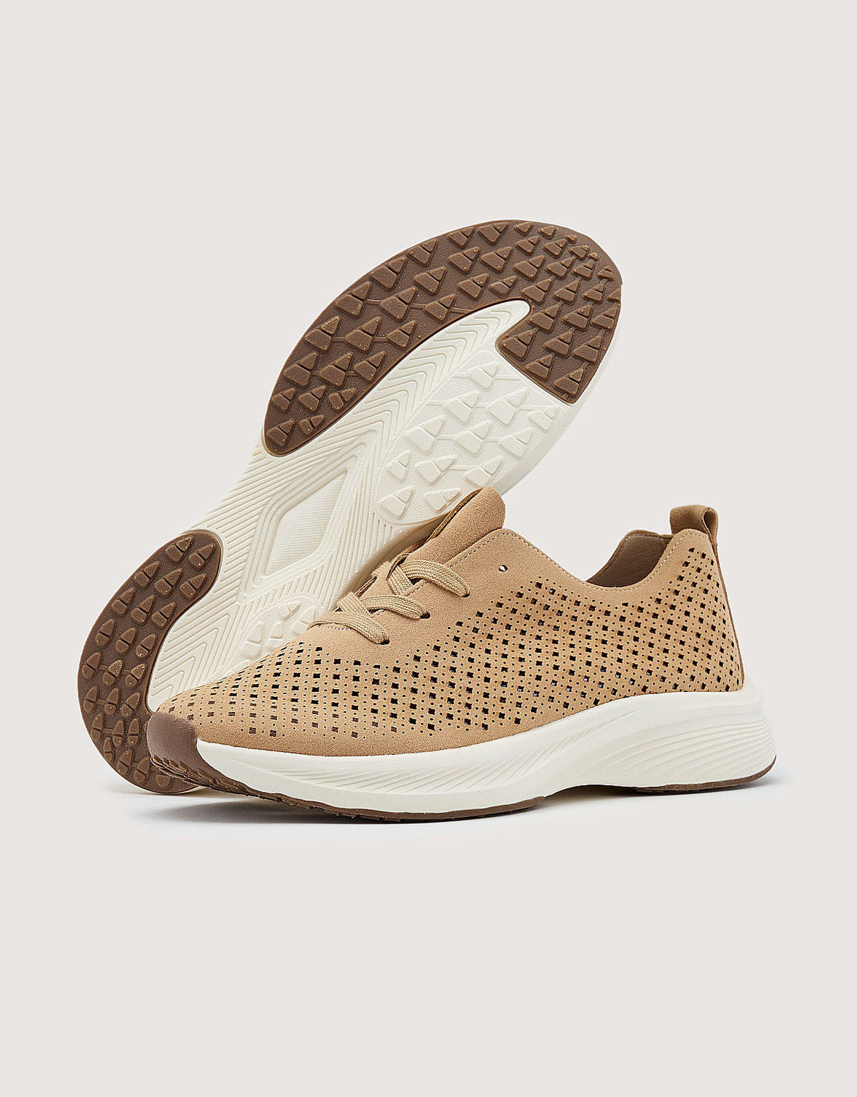 Camel Memory Foam Sneakers - Isthar
