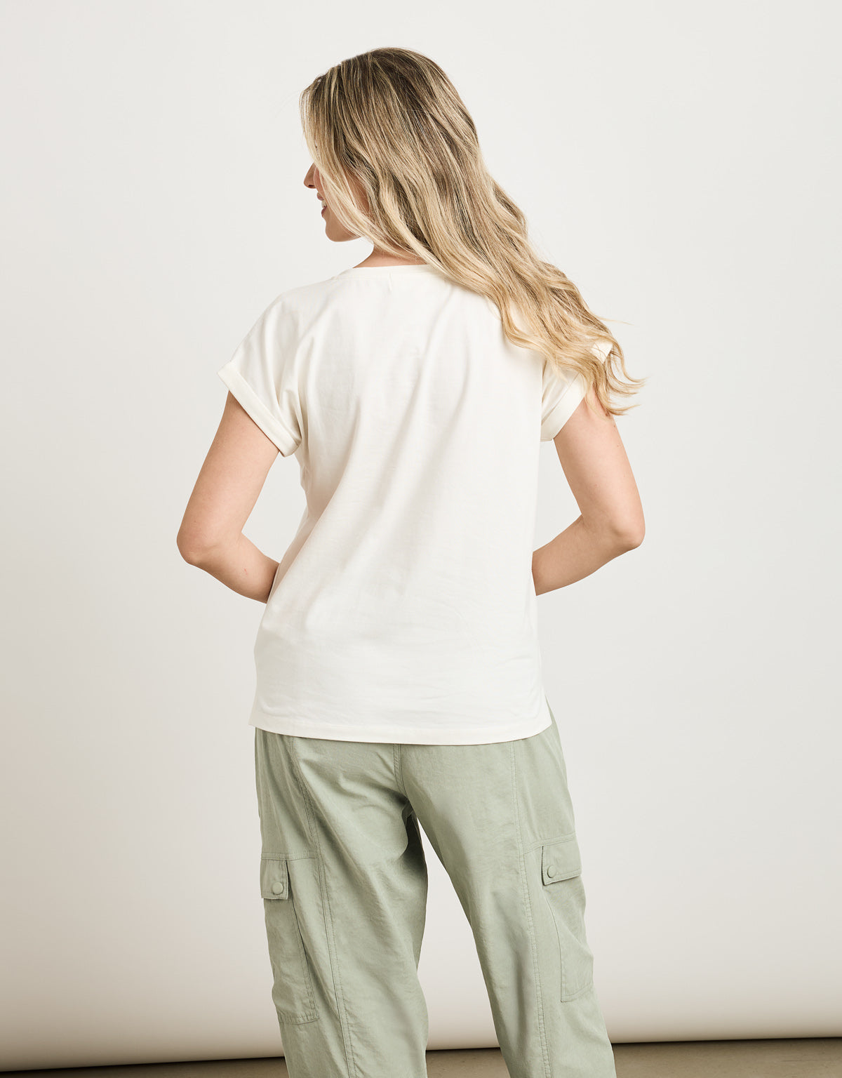 Camiseta Manga Corta Beige - Kiara