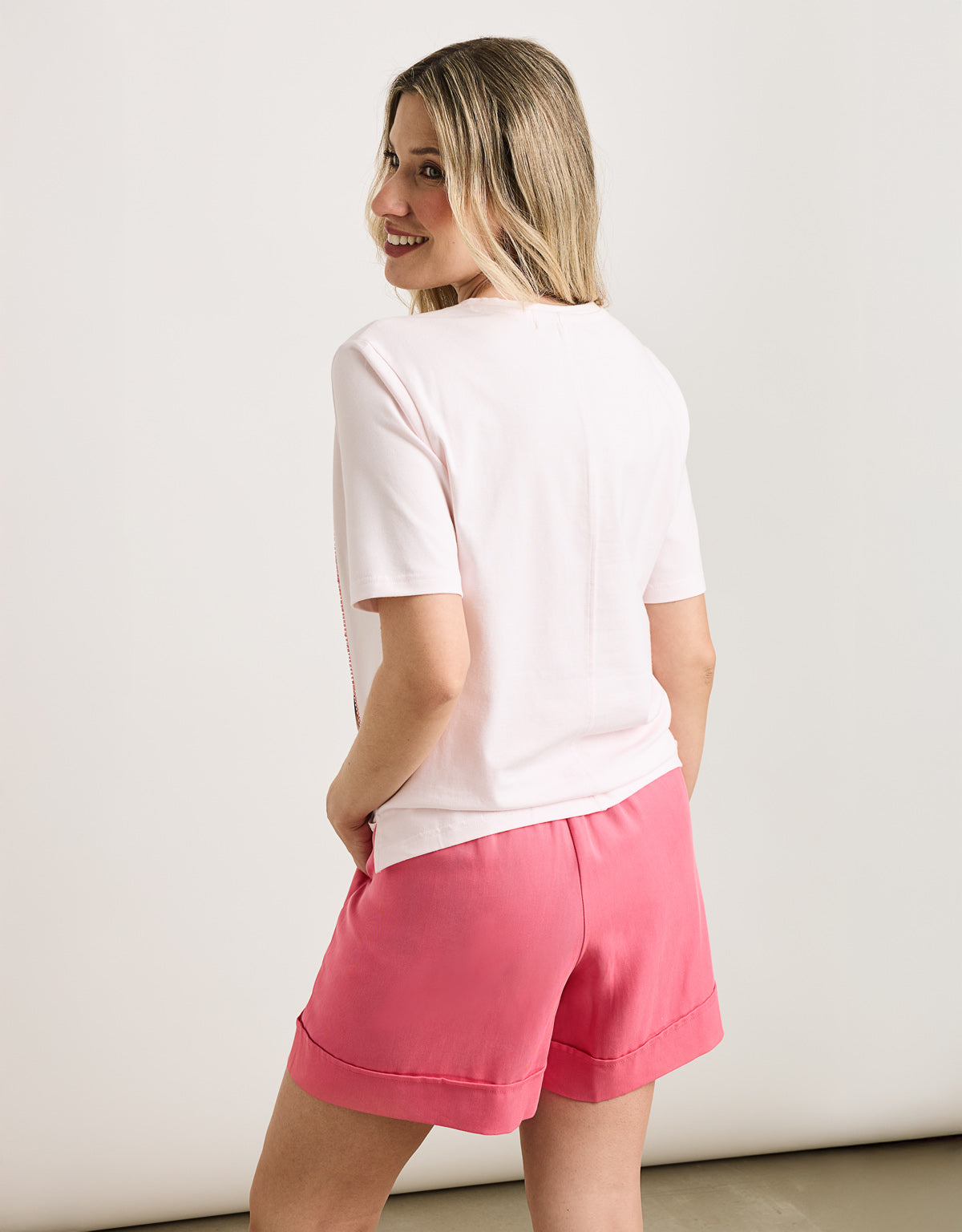 Camiseta Manga Corta Rosa Claro - Tigrali 3