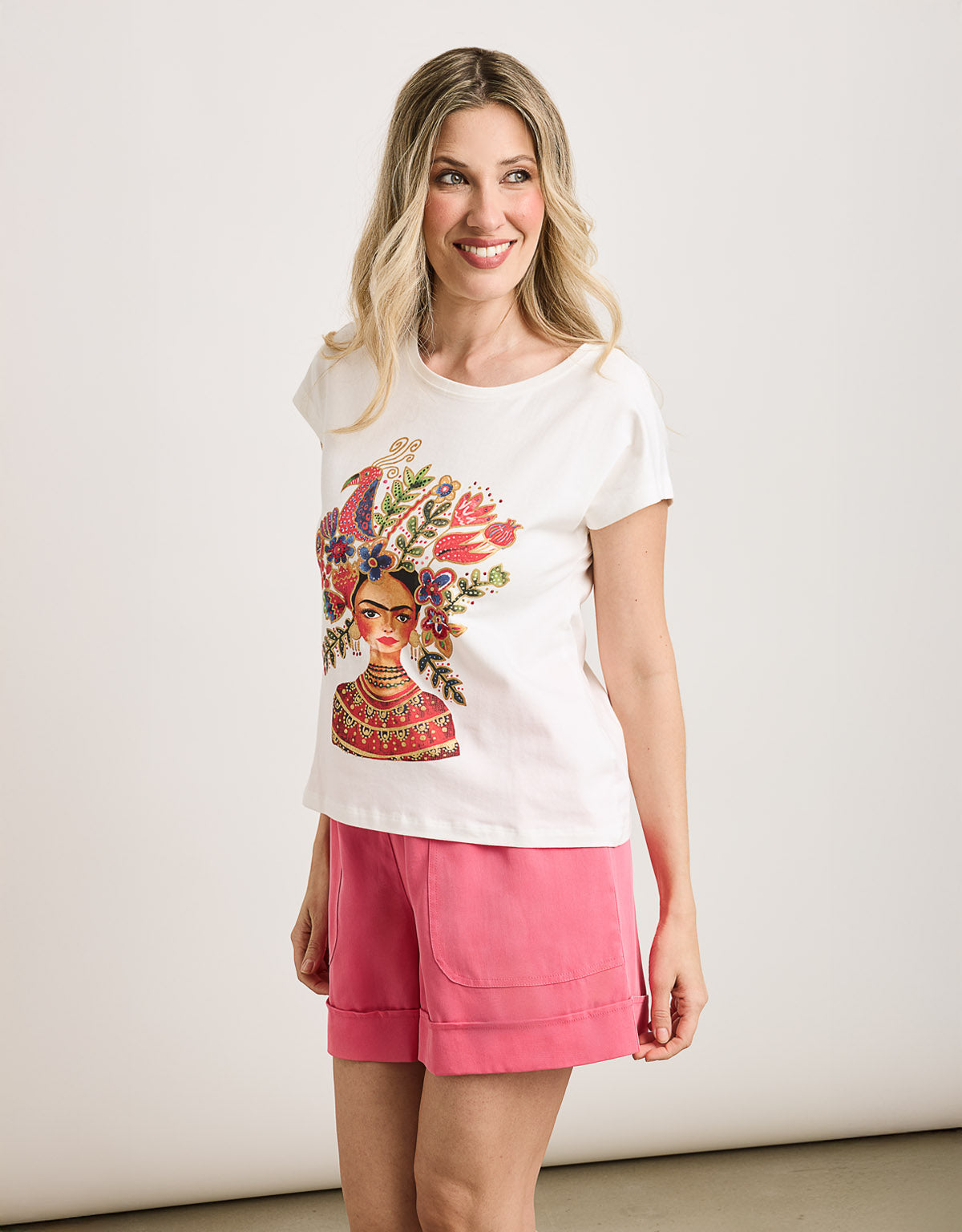 Camiseta Manga Corta Off White - Frilor