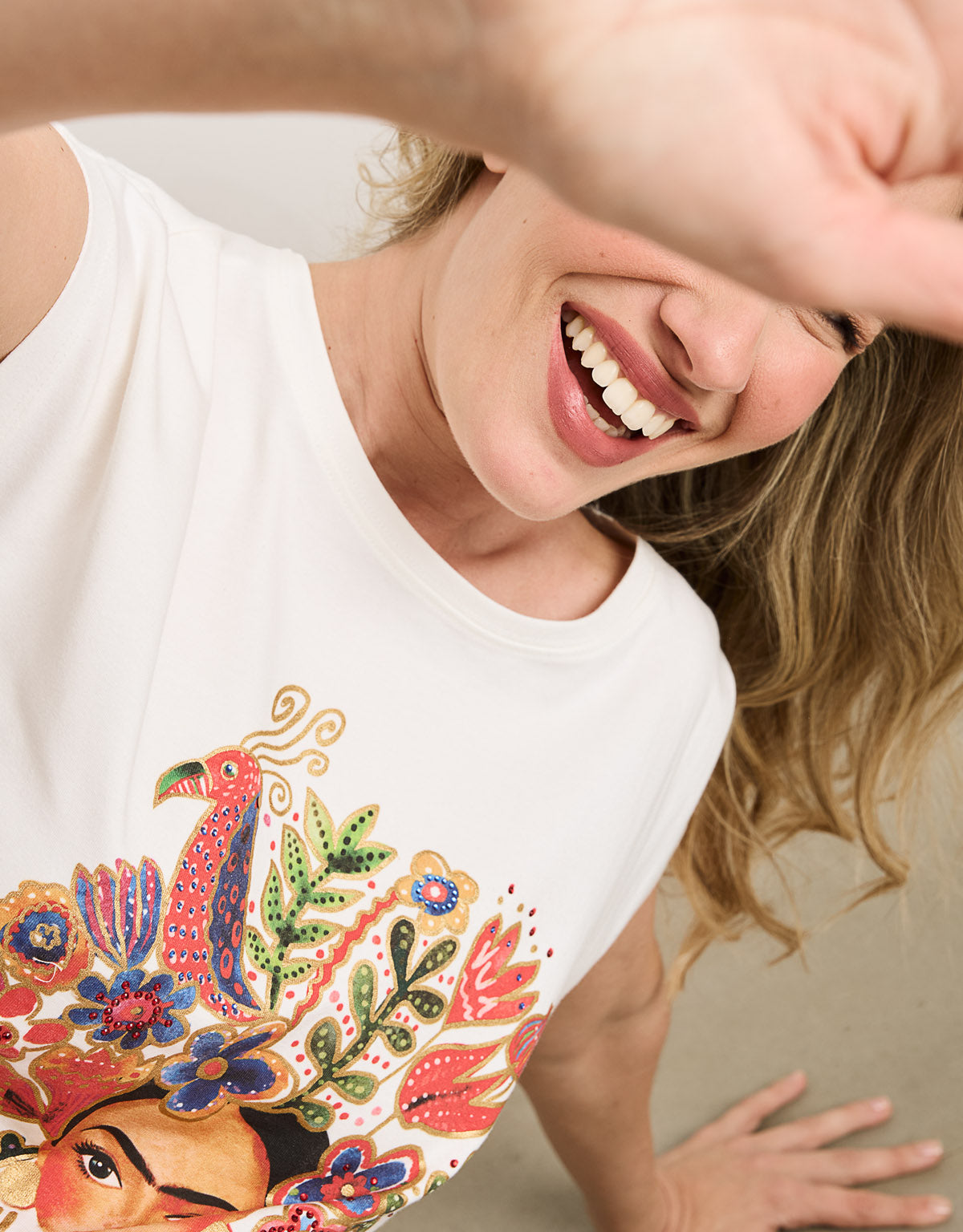 Camiseta Manga Corta Off White - Frilor