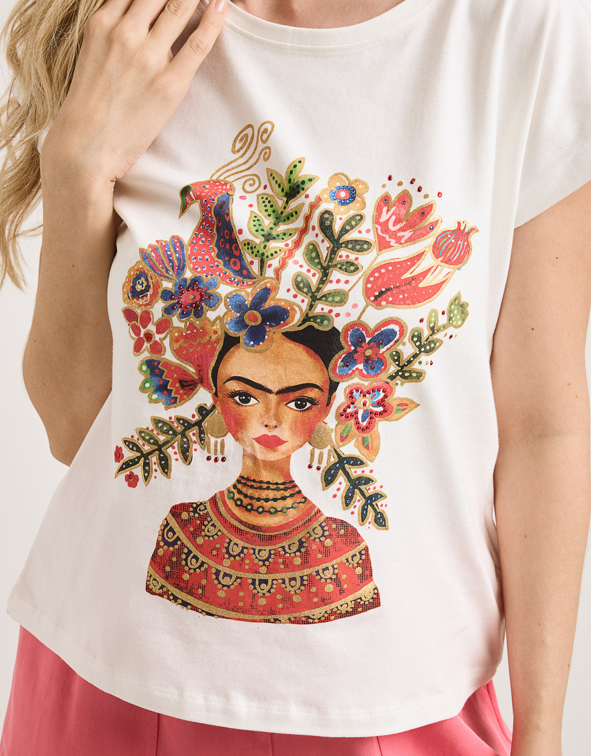 Camiseta Manga Corta Off White - Frilor