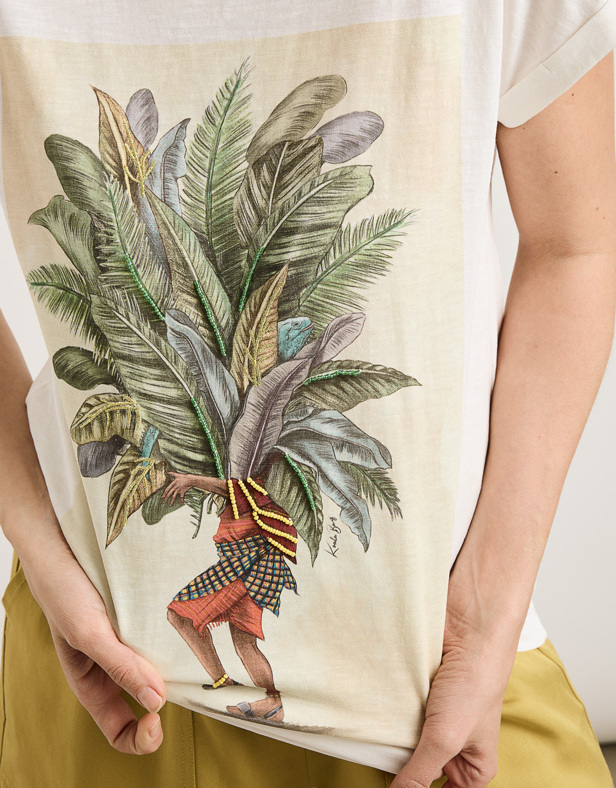 Camiseta Manga Corta Off White - Nolvanor