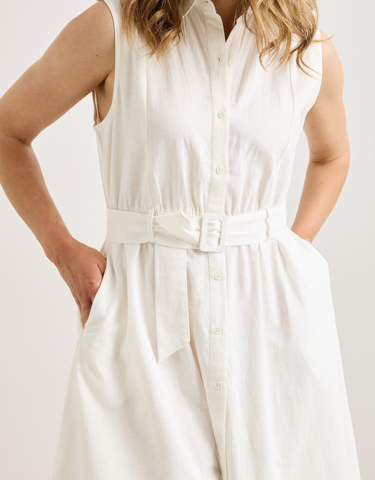 Vestido Midi Blanco - Jonix