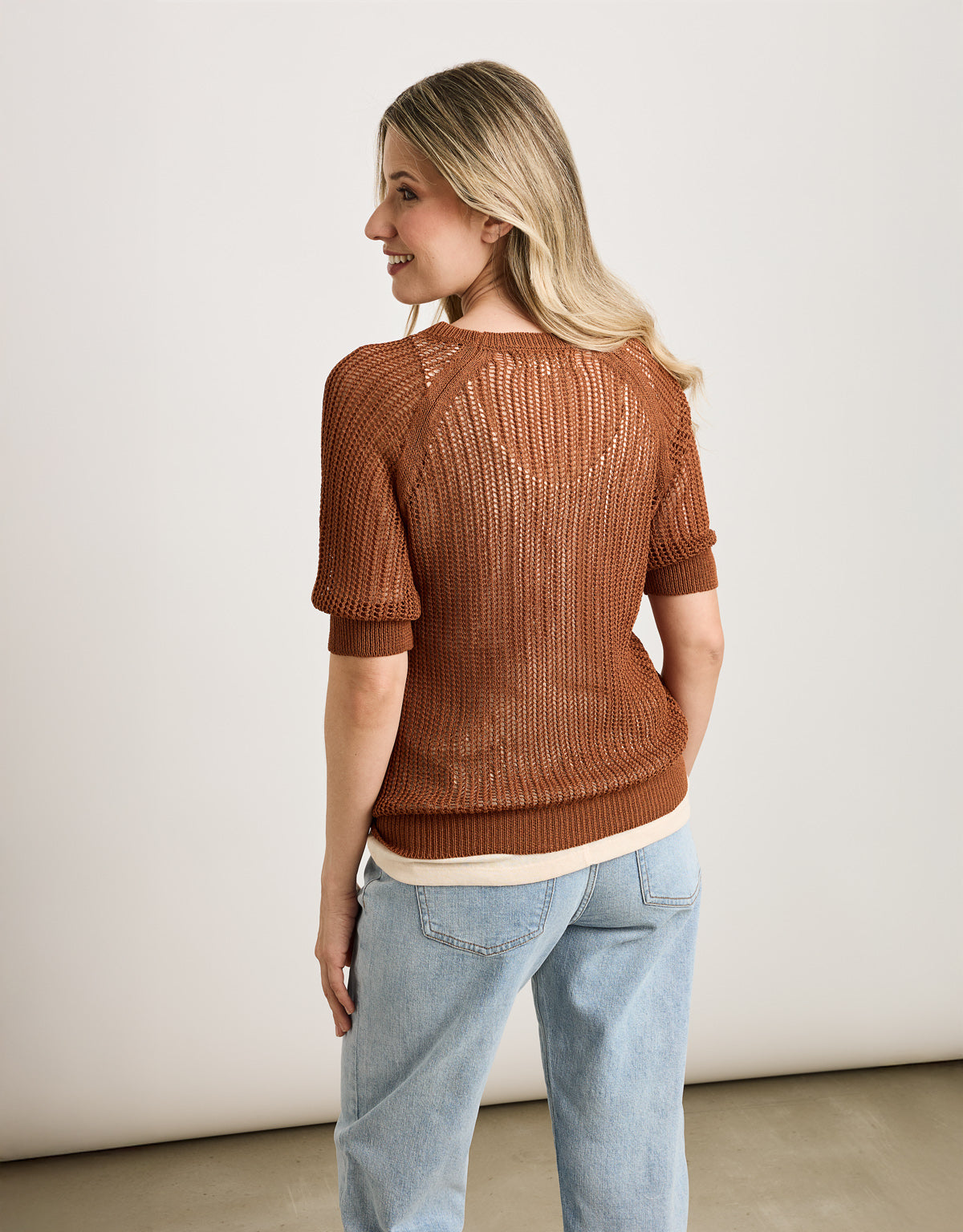 Jersey Manga Corta Marrón - Limo