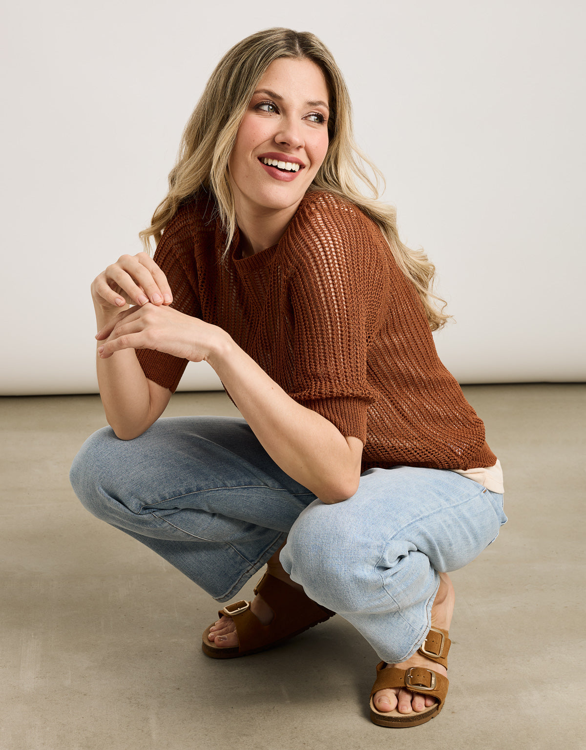 Jersey Manga Corta Marrón - Limo