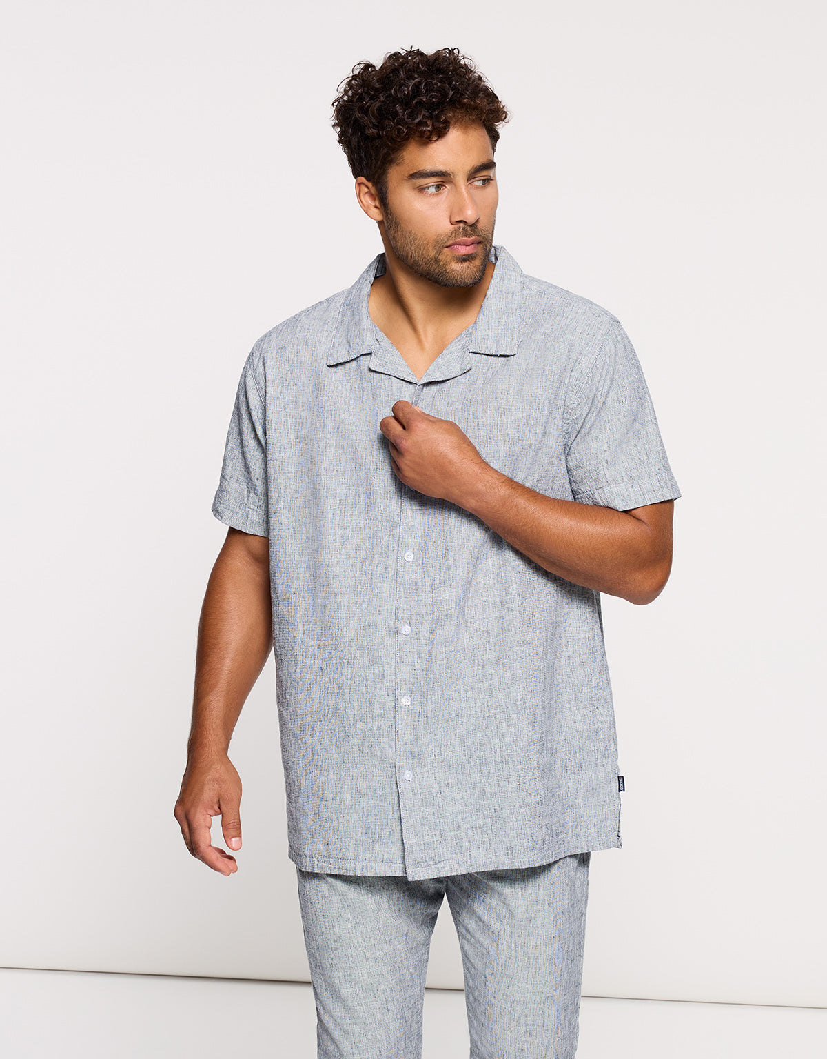 Blaues Leinenhemd - Deon