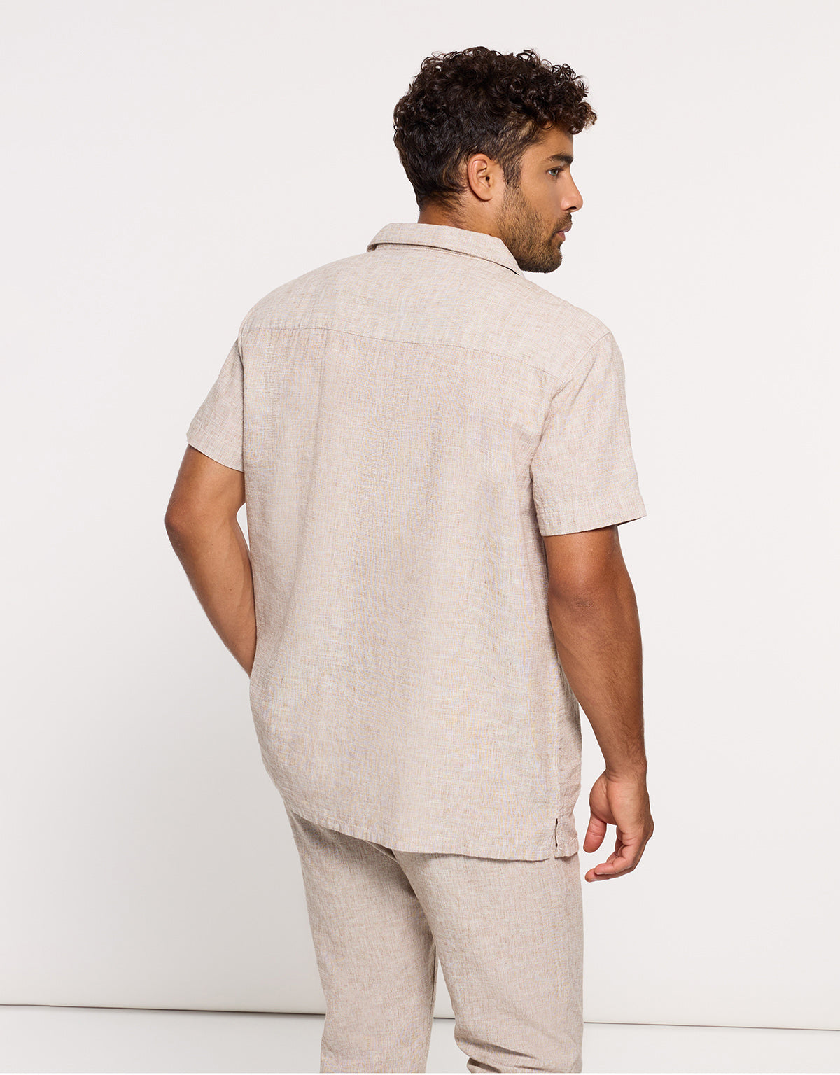 Chemise en lin beige - Deon