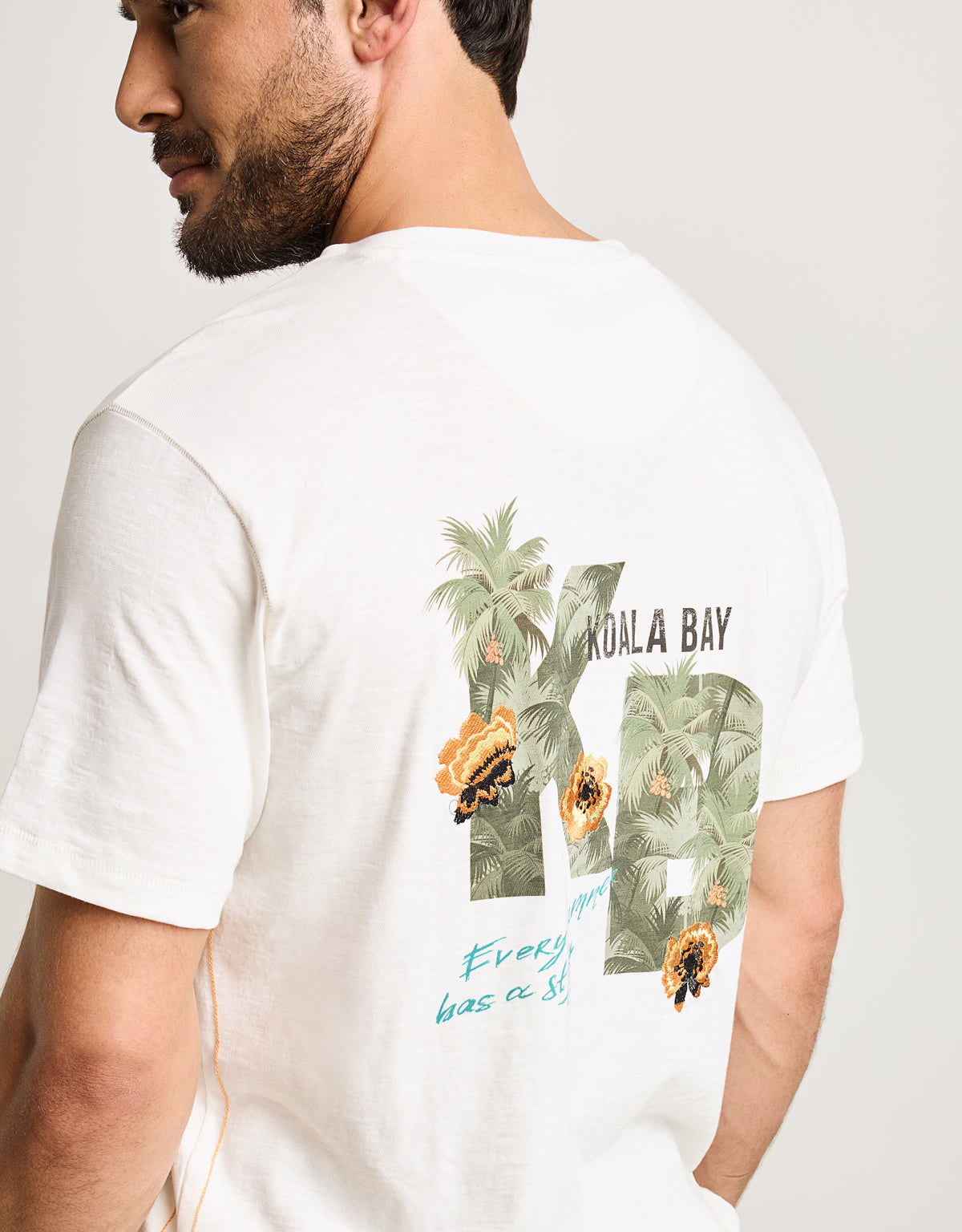 Camiseta Manga Corta Beige - Arrento 3