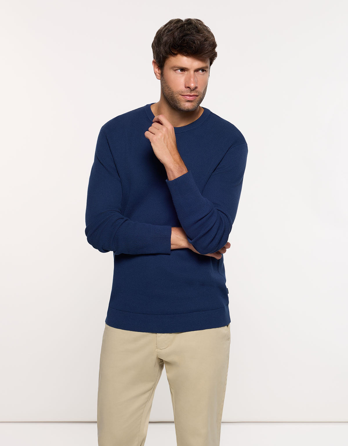 Jersey Manga Larga Azul Marino - Drobo 3