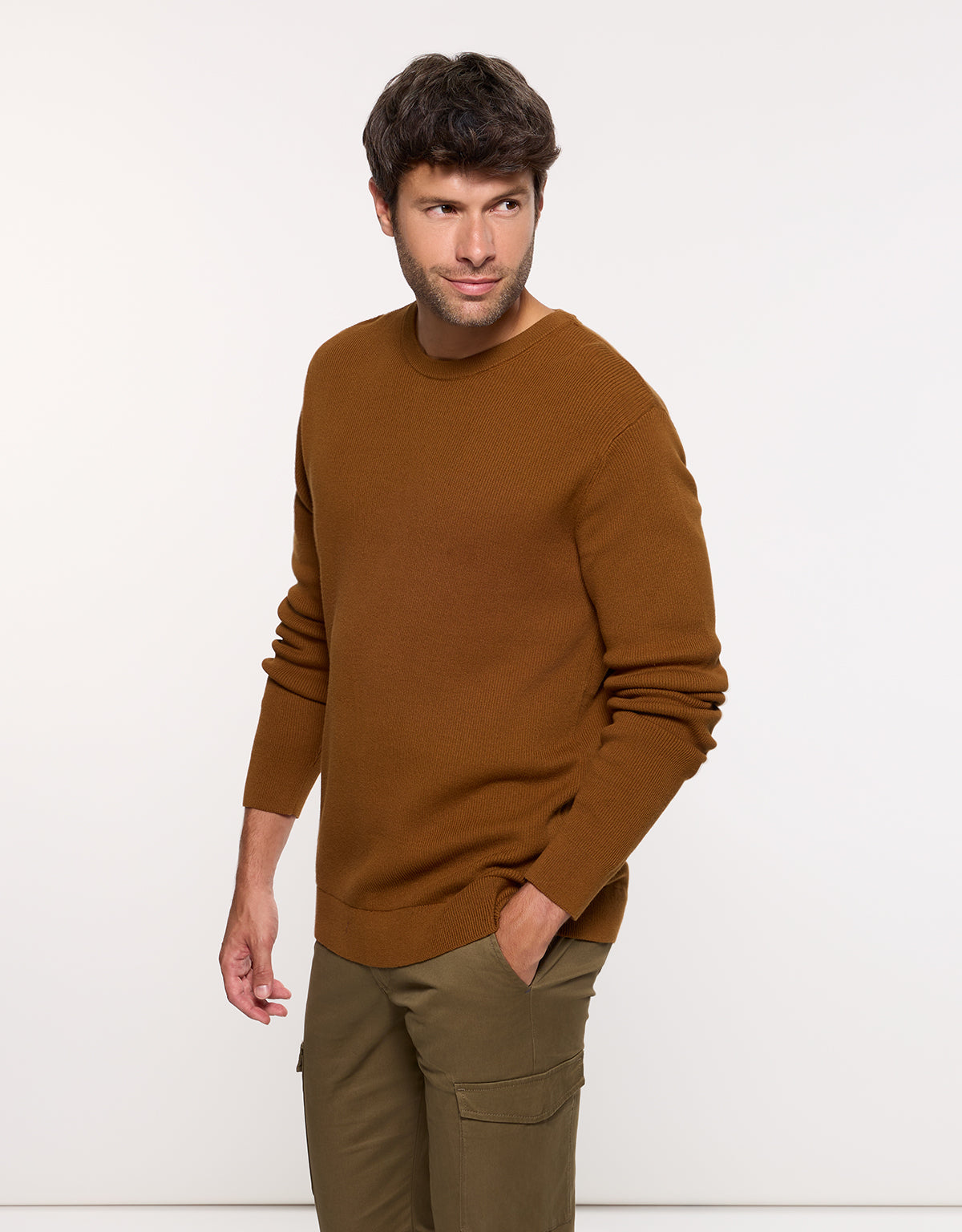 Jersey Manga Larga Marrón - Drobo 3