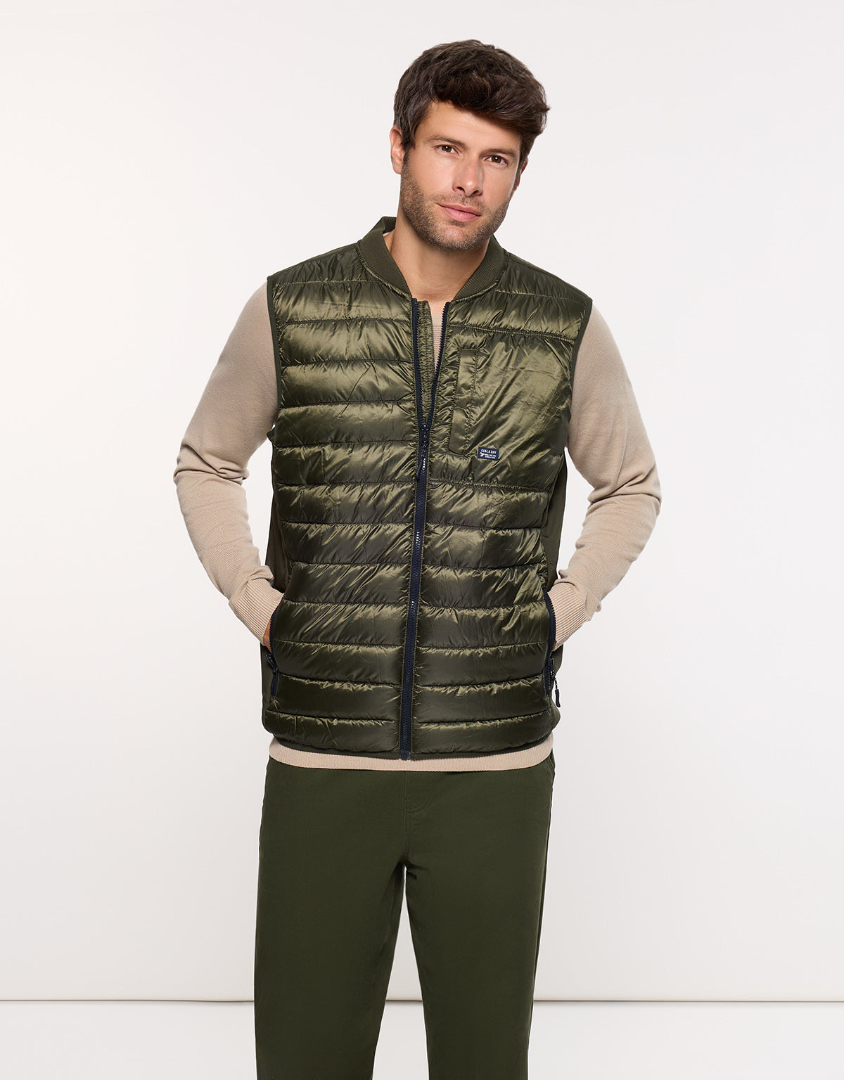 Chaleco Acolchado Verde - Dinao