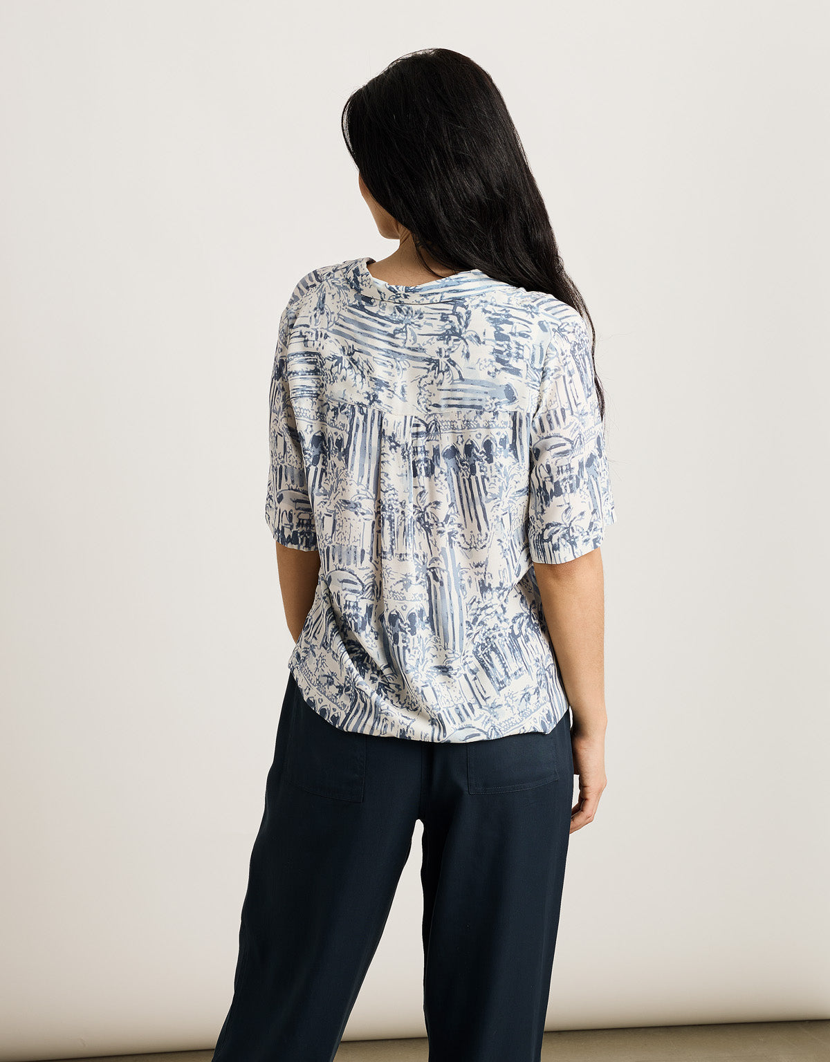 Camisa Manga Corta Azul - Bajamasa 2