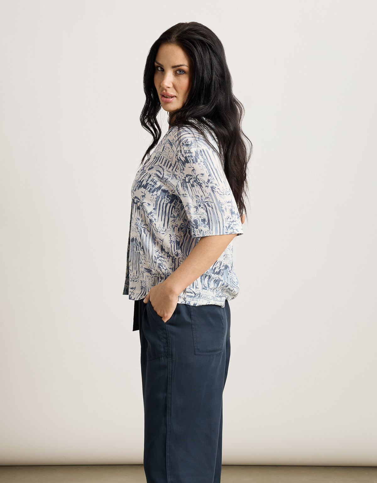 Camisa Manga Corta Azul - Bajamasa 3