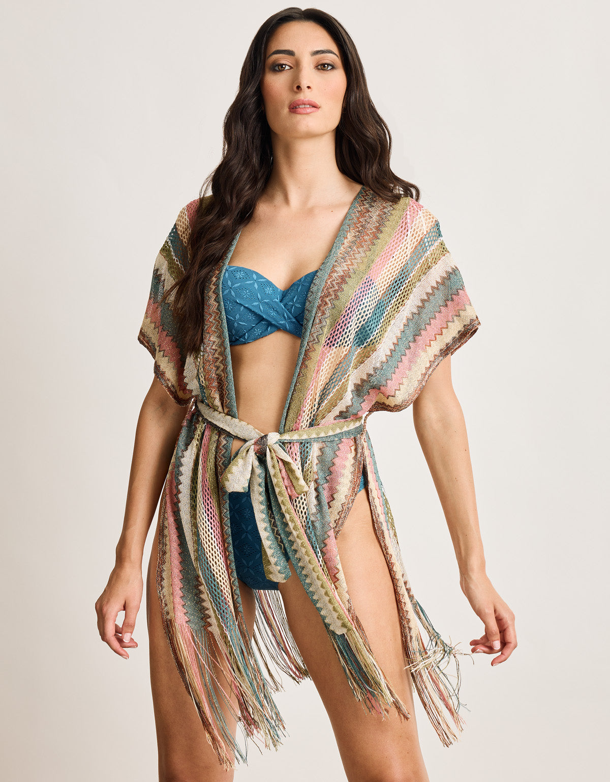 Kaftan Abierto Azul - Trips