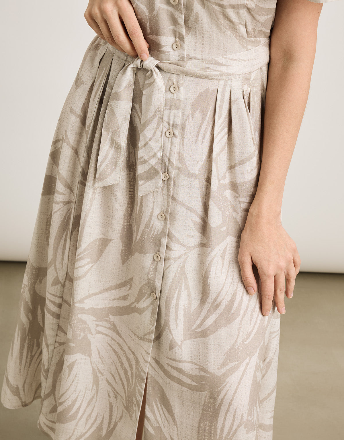 Vestido Midi Beige - Lofta