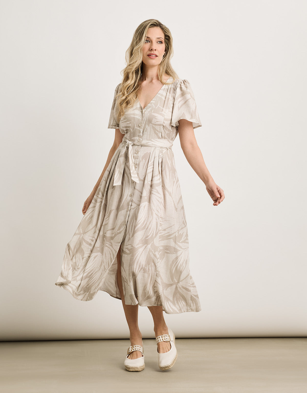 Vestido Midi Beige - Lofta