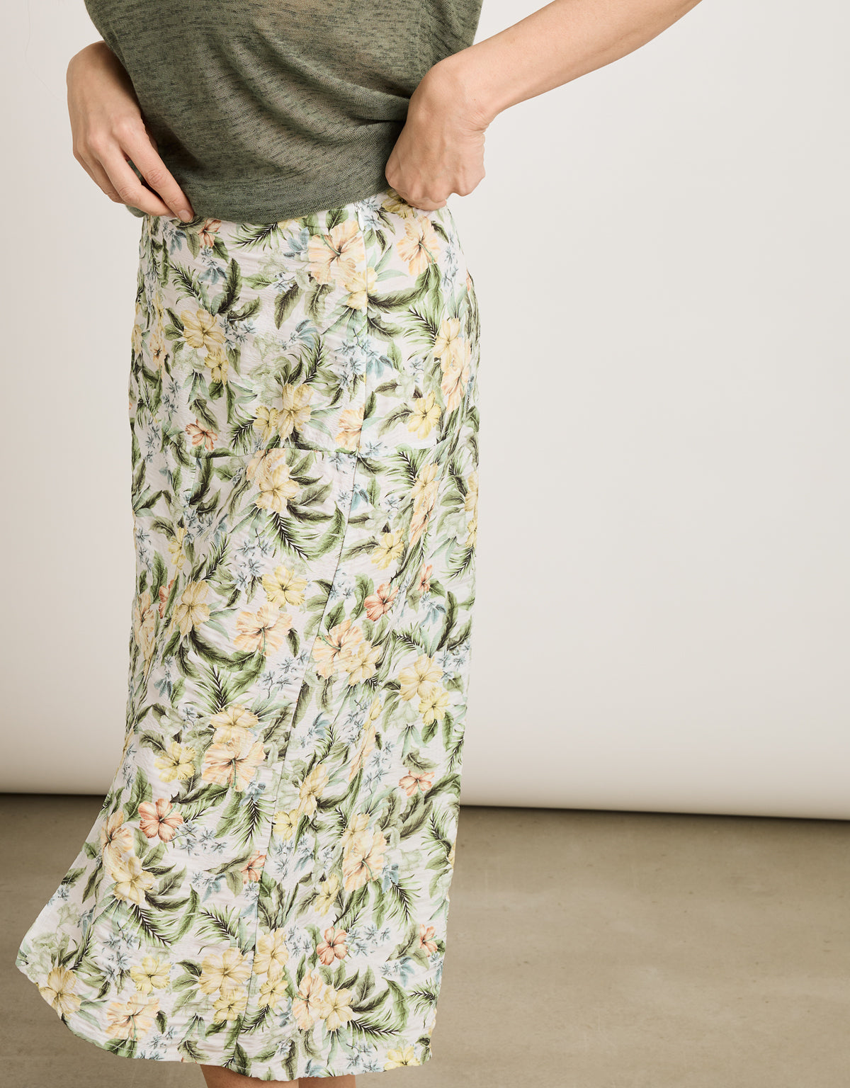 Falda Midi Amarillo - Ilche