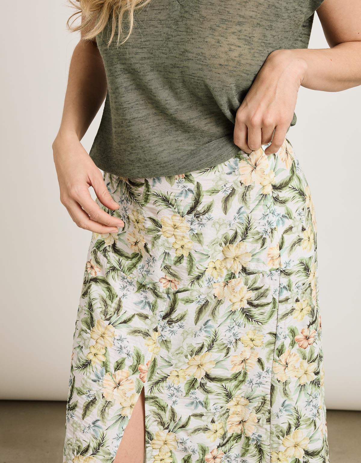 Falda Midi Amarillo - Ilche