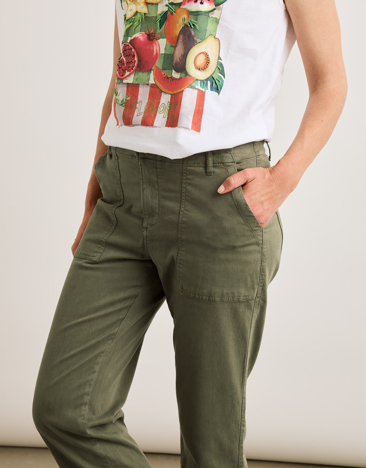 Pantalon Largo Caqui - Casiara 4