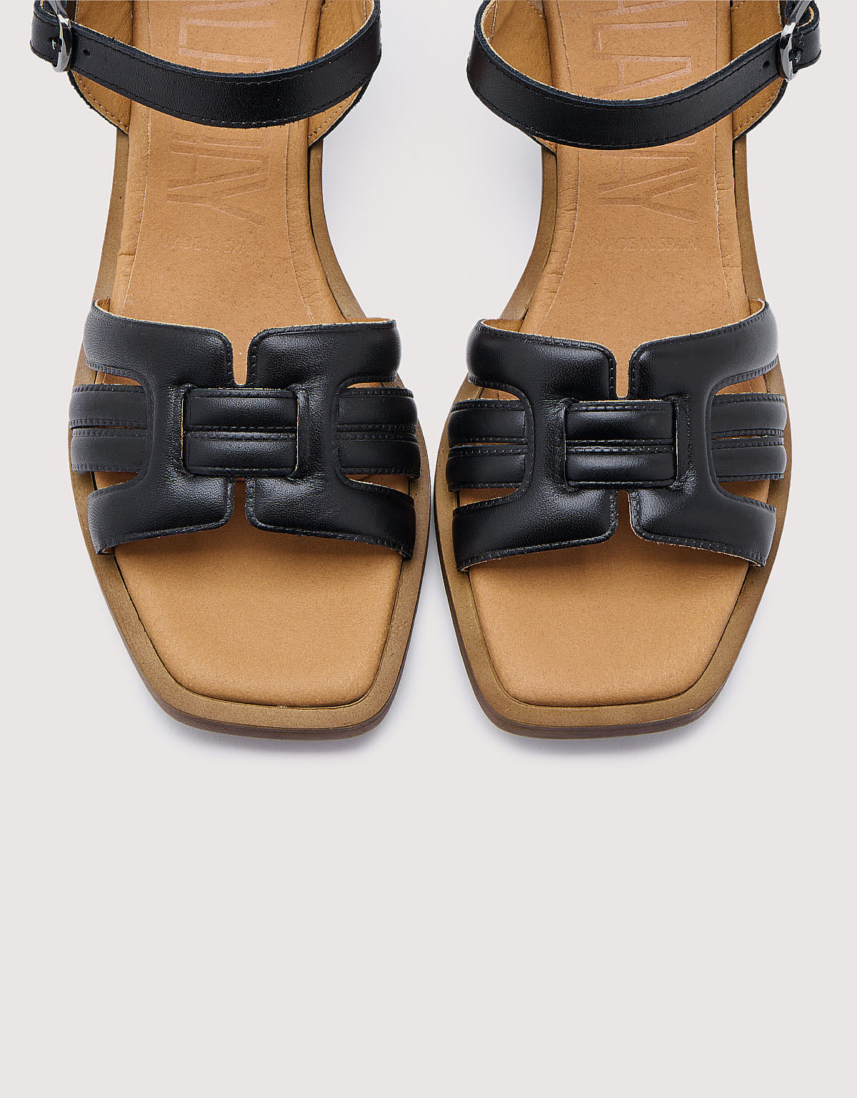 Schwarze Sandale mit Absatz - Marina