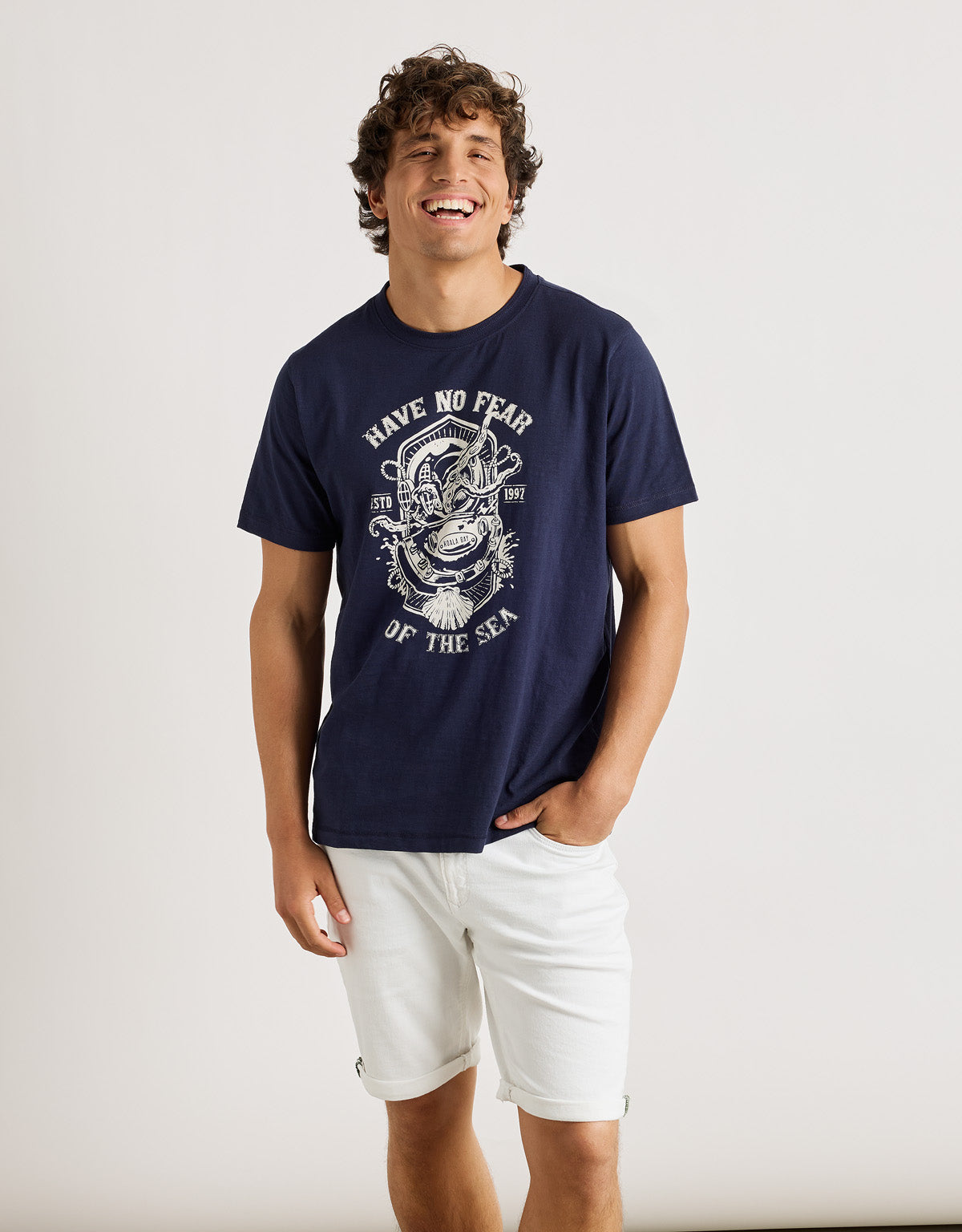 Camiseta Manga Corta Azul Marino - Zoso