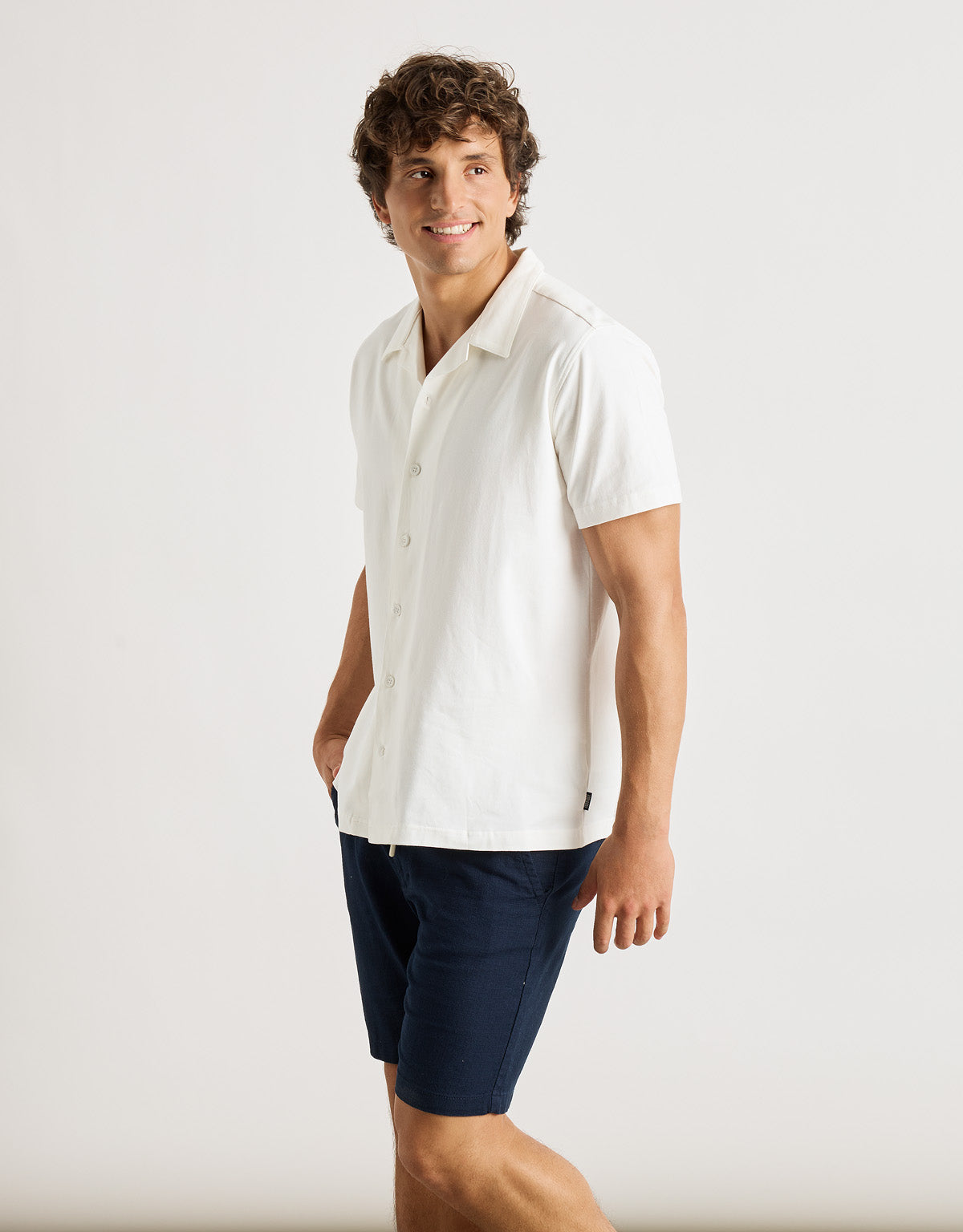 Camisa Manga Corta Blanca - Atimo 3