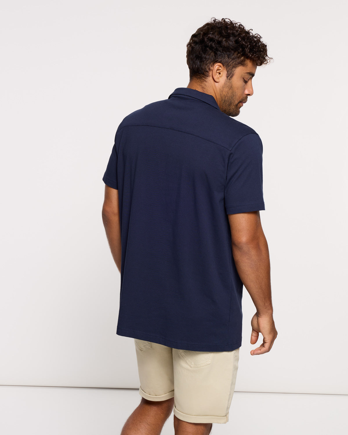 Camisa Manga Corta Azul Marino - Atimo 3