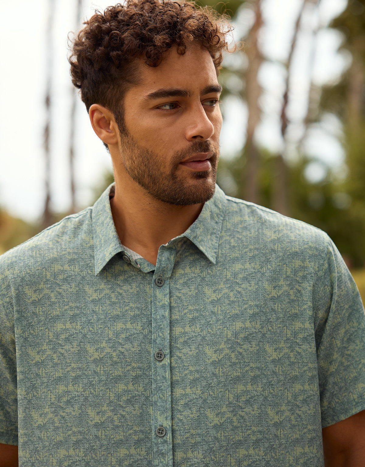 Khaki Short Sleeve Shirt - Palmcoast