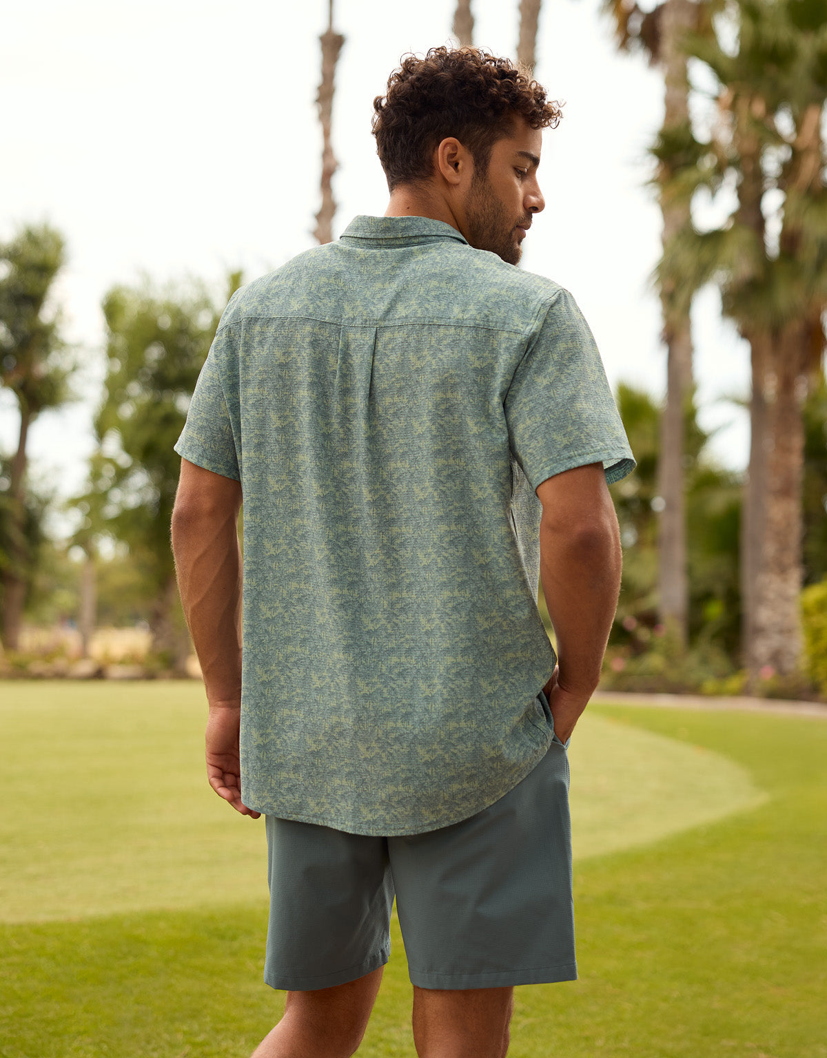 Khaki Short Sleeve Shirt - Palmcoast