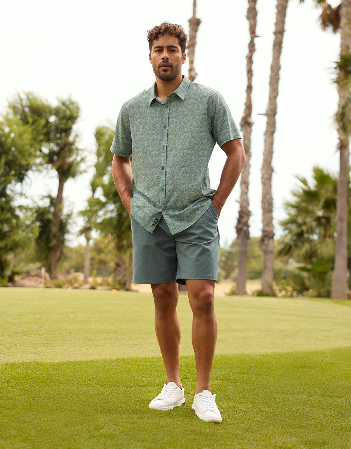 Khaki Short Sleeve Shirt - Palmcoast