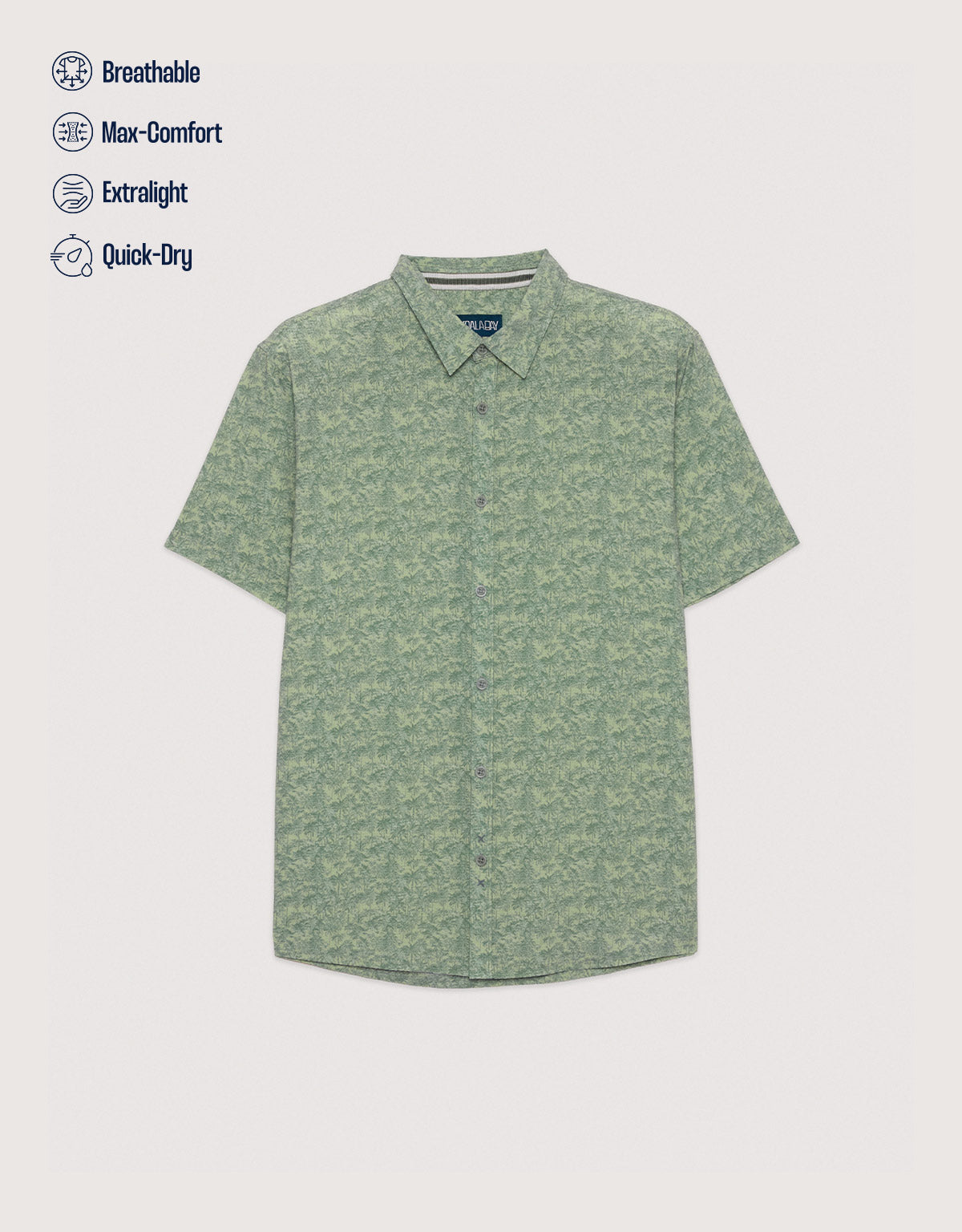 Khaki Short Sleeve Shirt - Palmcoast