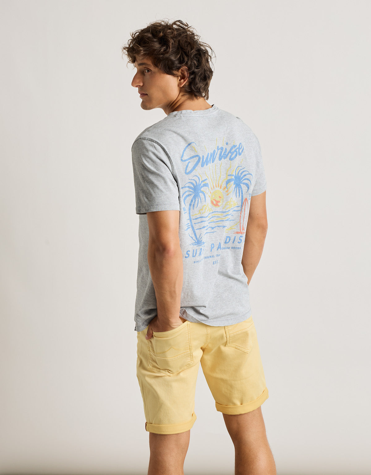 Camiseta Manga Corta Gris - Sundaise